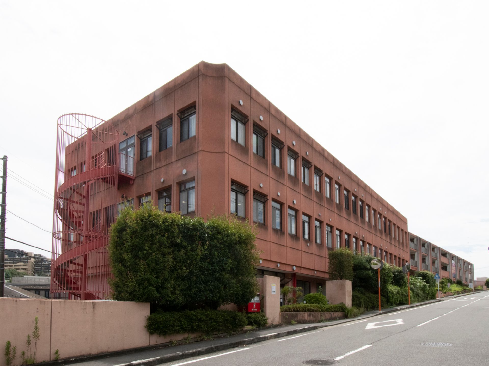 道路付近には、木々を設置