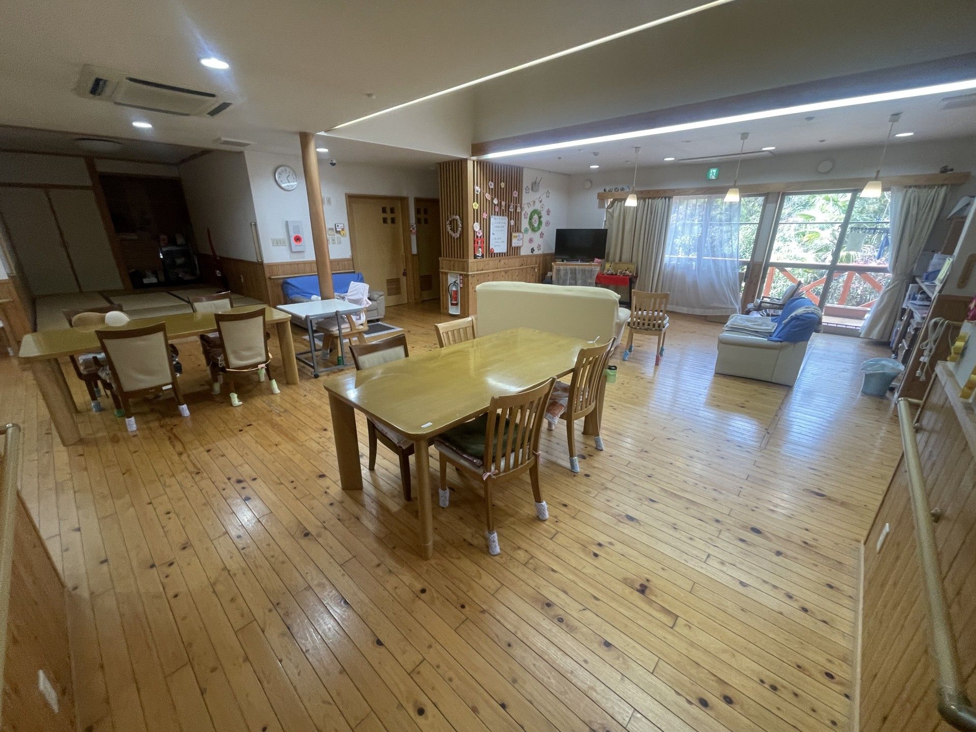 広々とした共有スペース