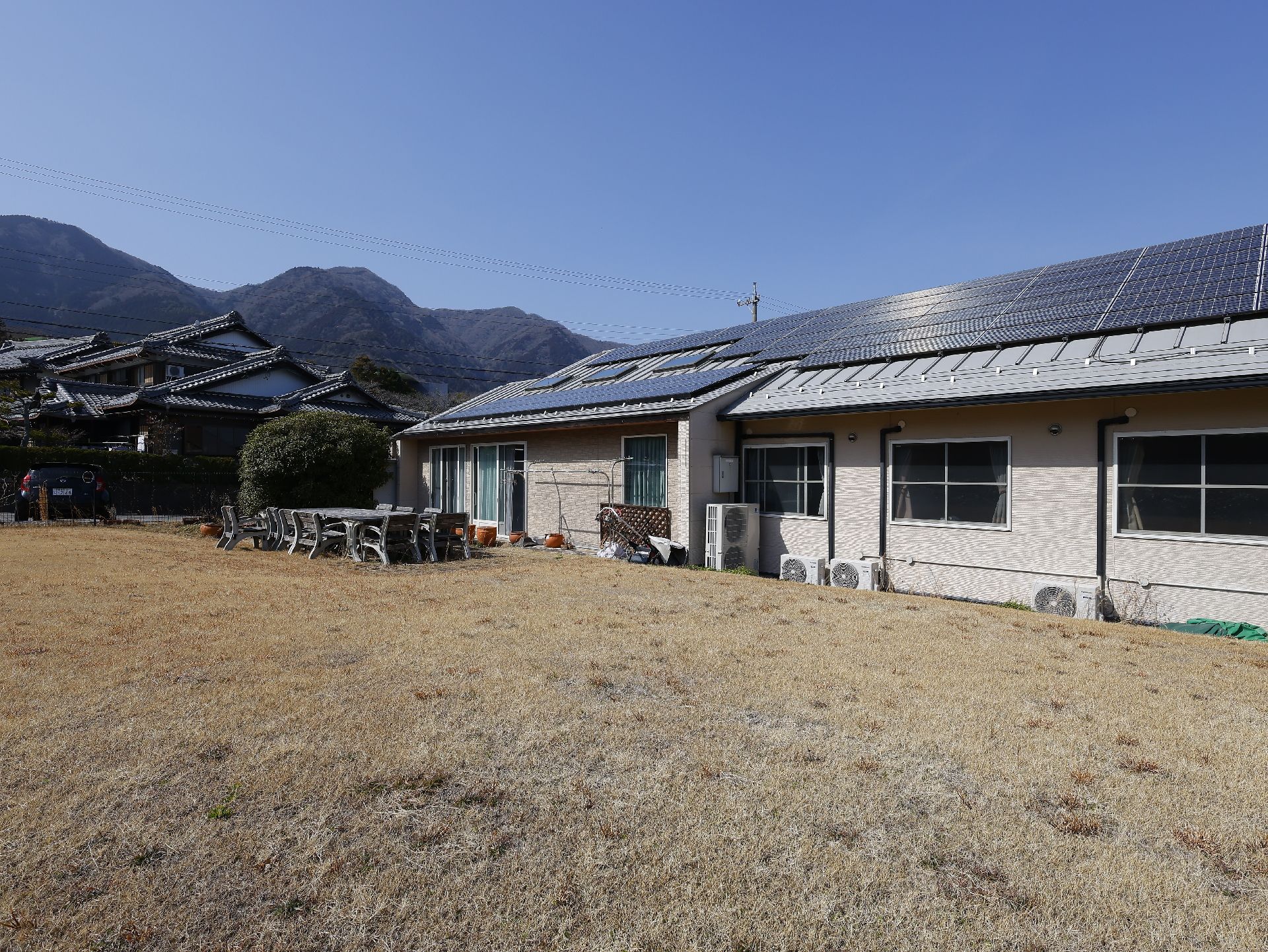 平屋建てのグループホームの外観