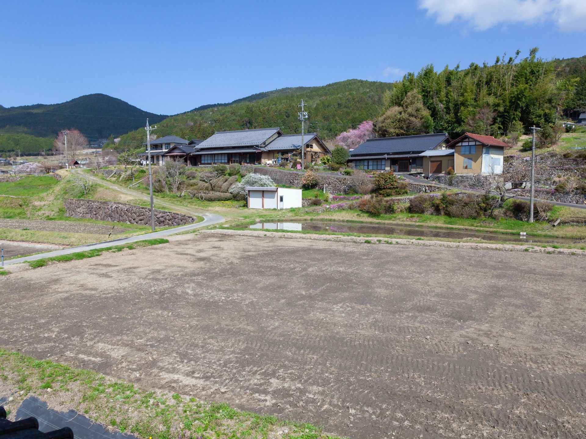 自然豊かな環境の施設外観