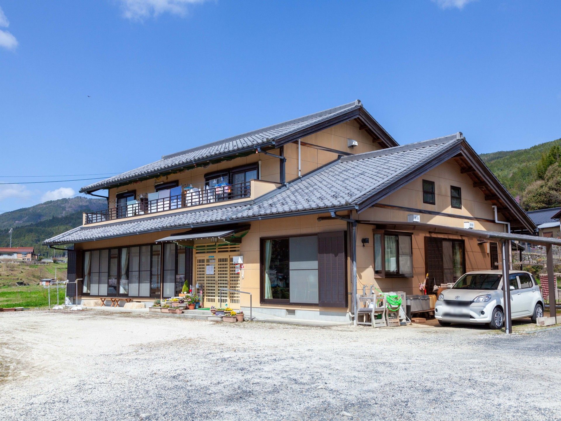 ゆったりとした住宅風景