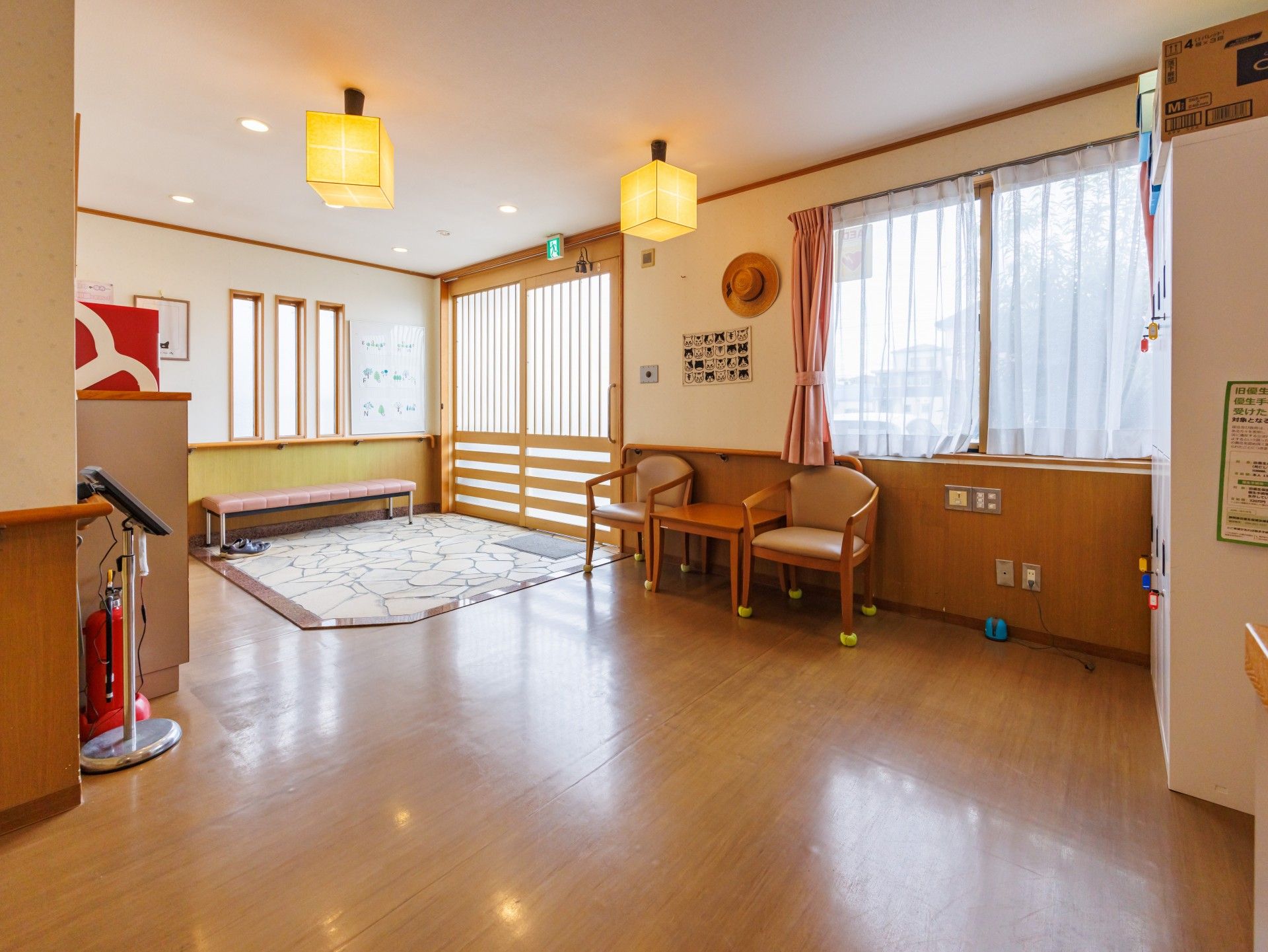 明るいエントランス