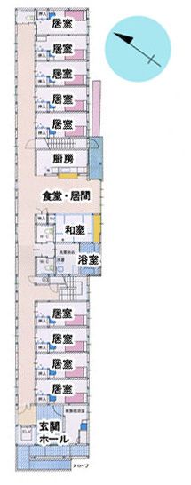 グループホーム やよい苑のフロアマップ1のフロアマップ