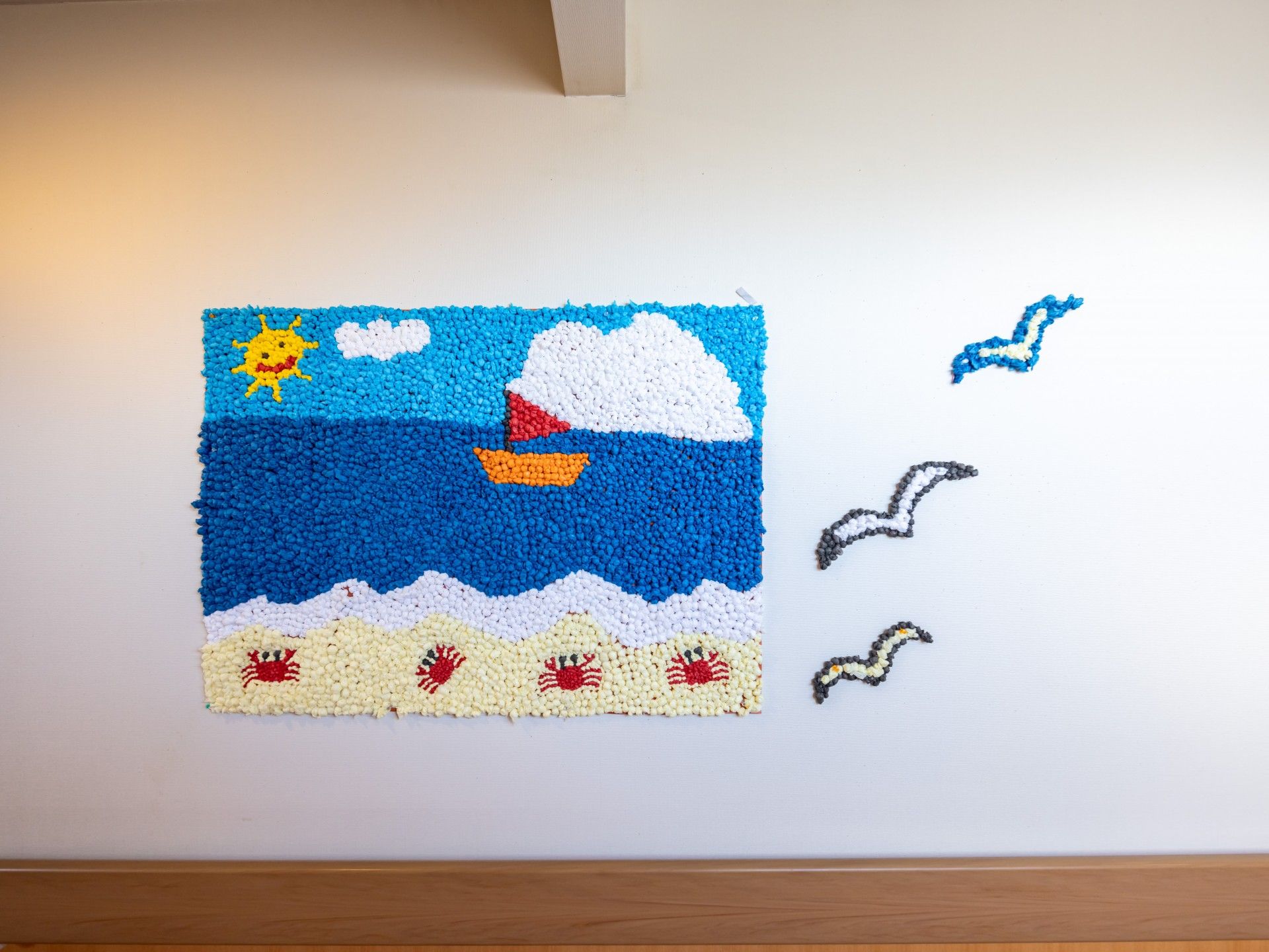 壁の手作りアート