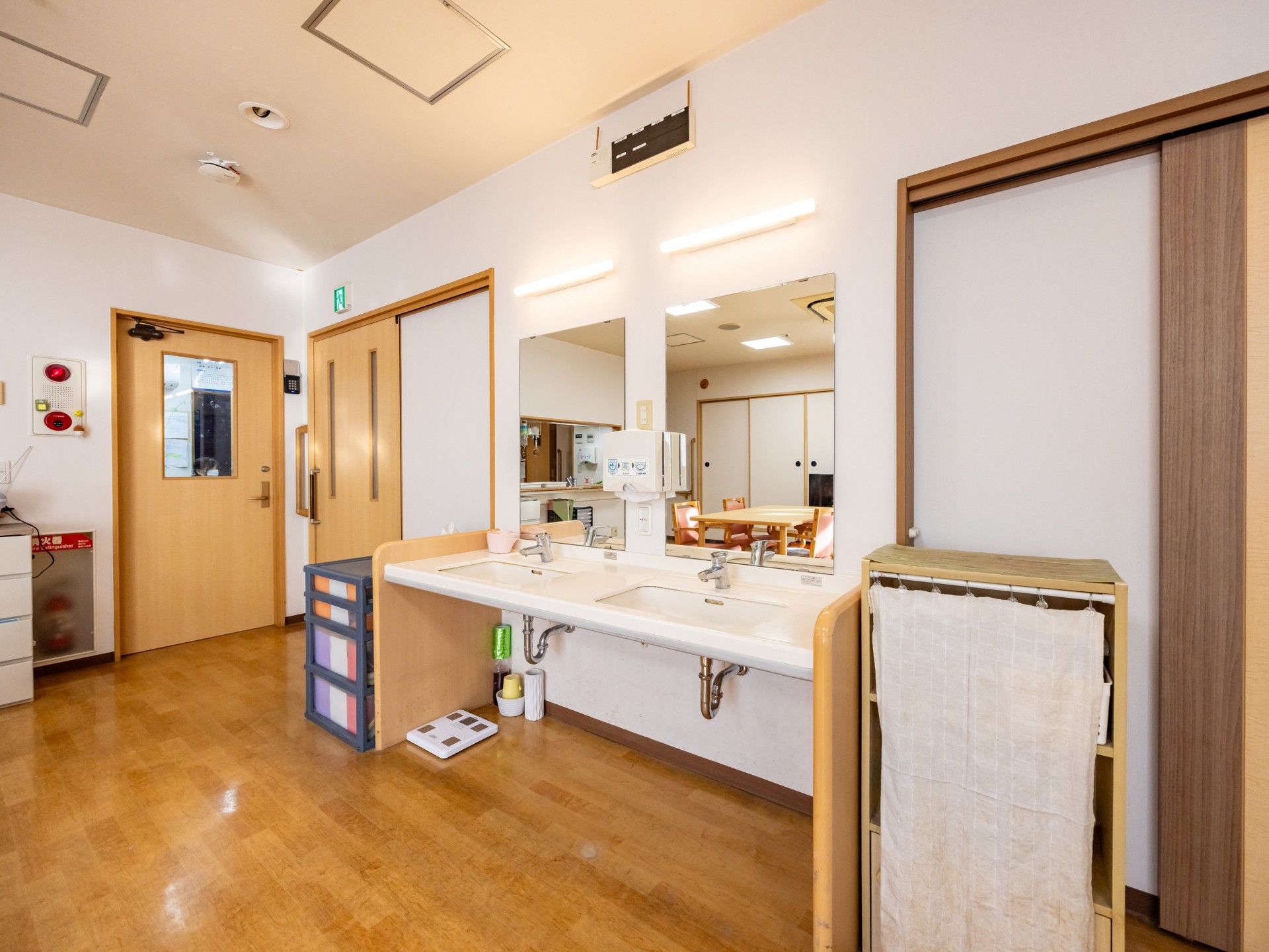 清潔な洗面スペース