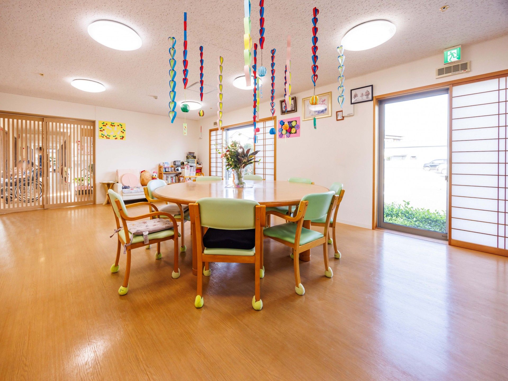 明るい共有スペース