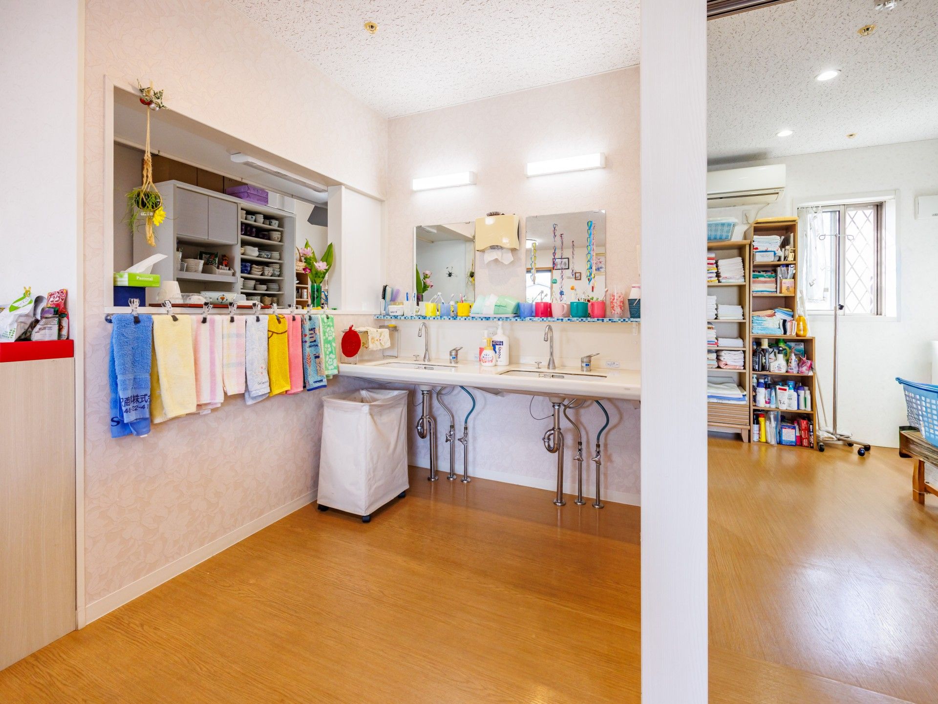 明るい洗面スペース