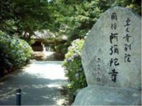 当施設周辺の名所の一つである紫陽花で有名なお寺があり、来訪者様とご一緒に観光にお出になられるのに最適な場所である。