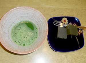 和風のおやつと飲み物
