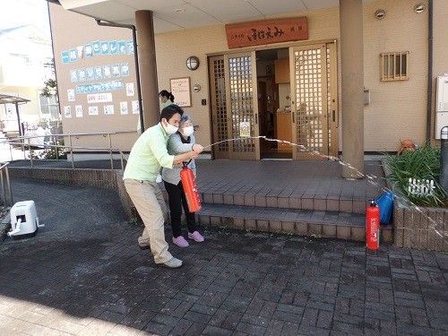 入口でのサポート風景