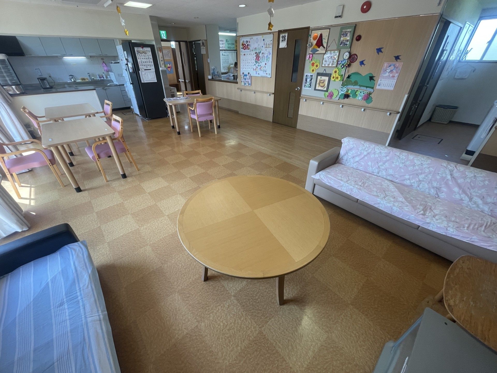 明るい共有スペース