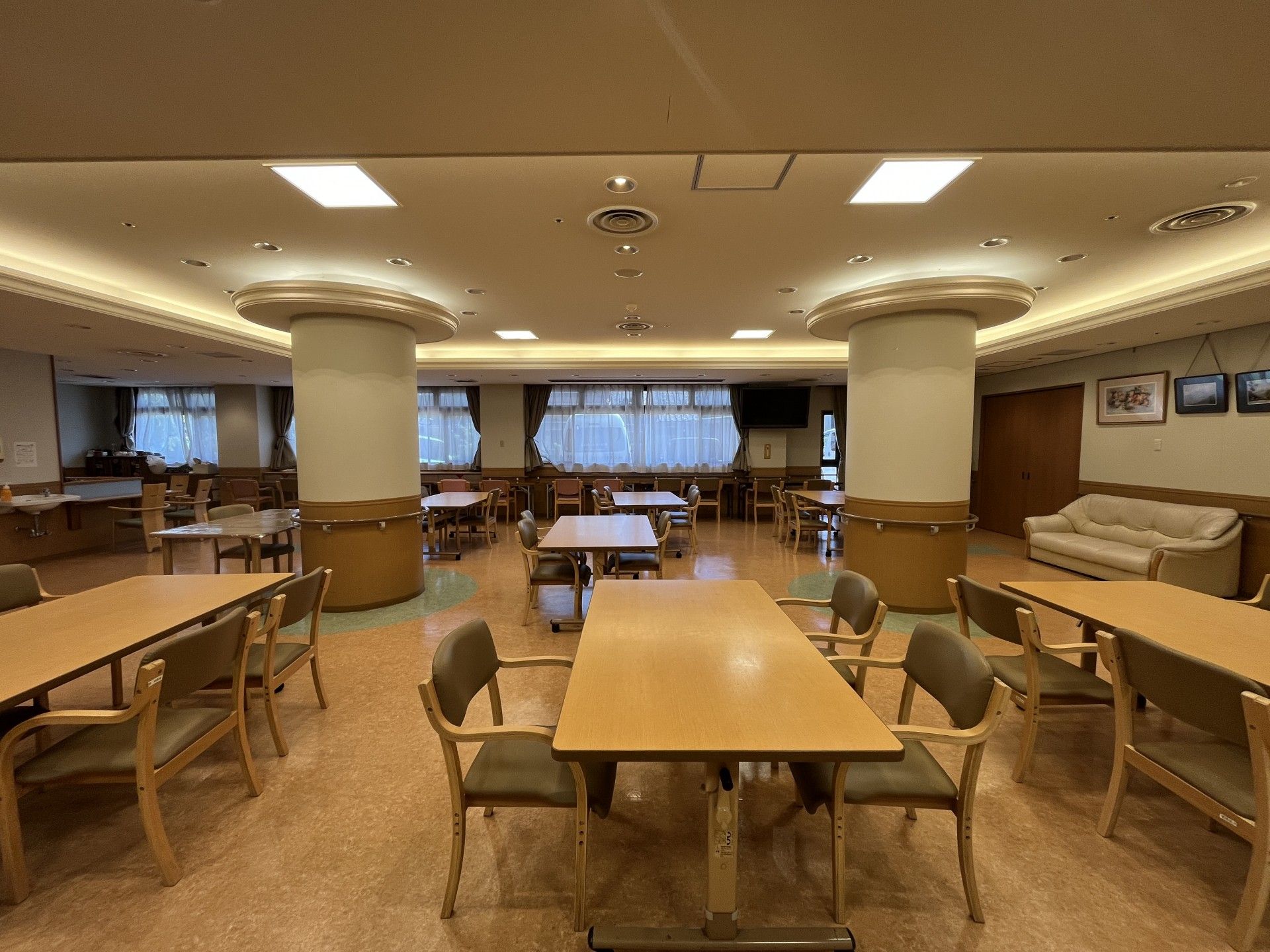 広々とした共有スペース