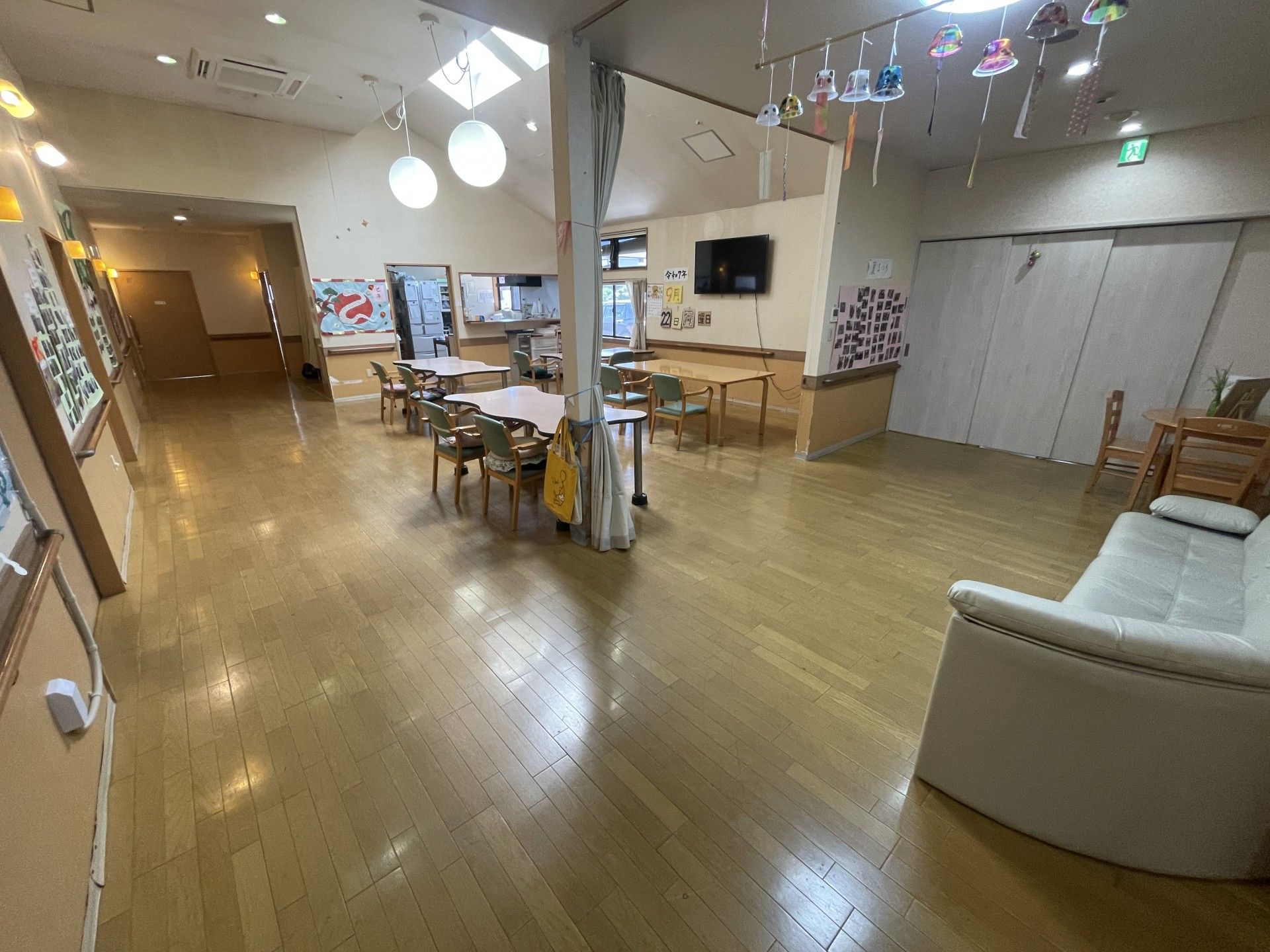 広々とした共有スペース