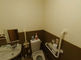 ゆとりあるトイレスペース