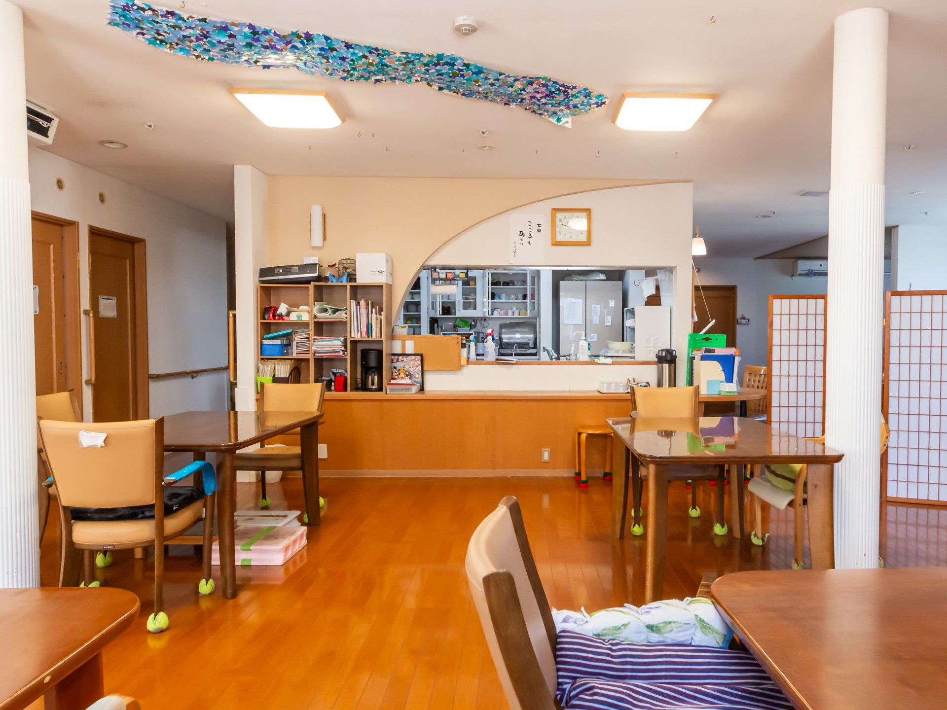 温かみのある共有スペース