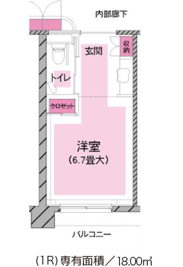 グランクレール藤が丘ケアレジデンスの間取り1の間取り図