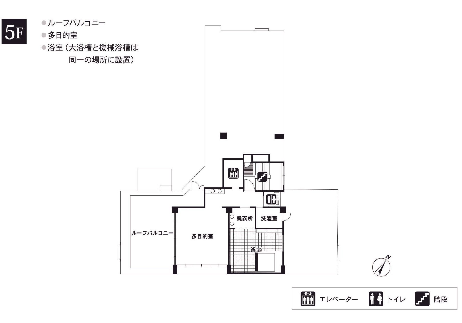 リアンレーヴ大森の5Ｆのフロアマップ