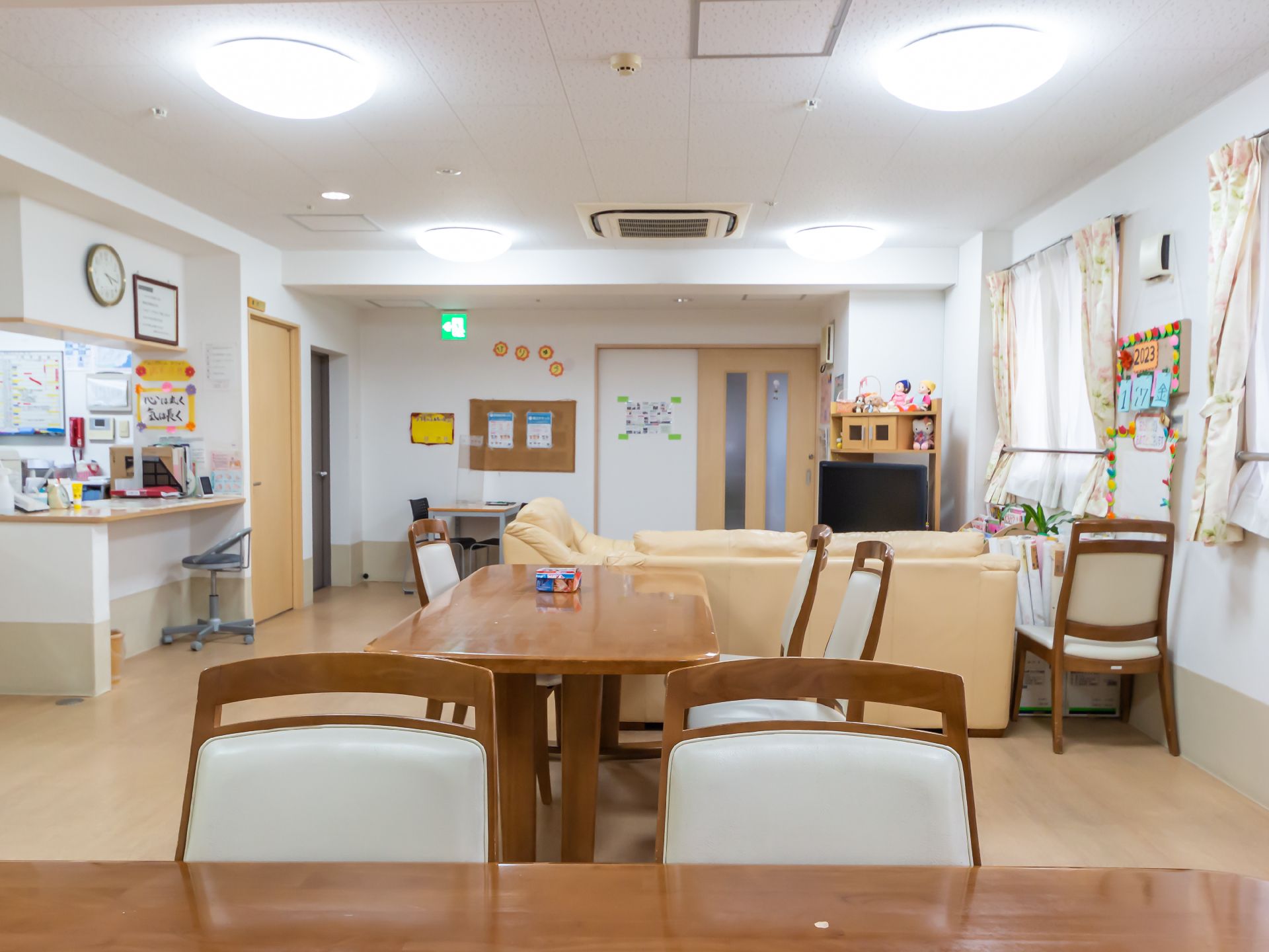 居室すぐのリビングダイニング
