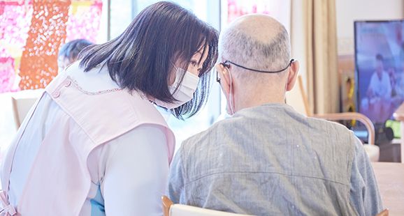ケアスタッフと利用者の対話