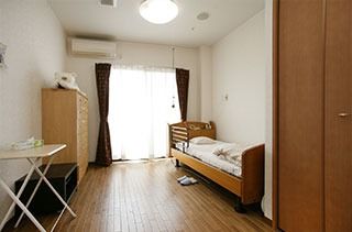 日差しが差し込む居室