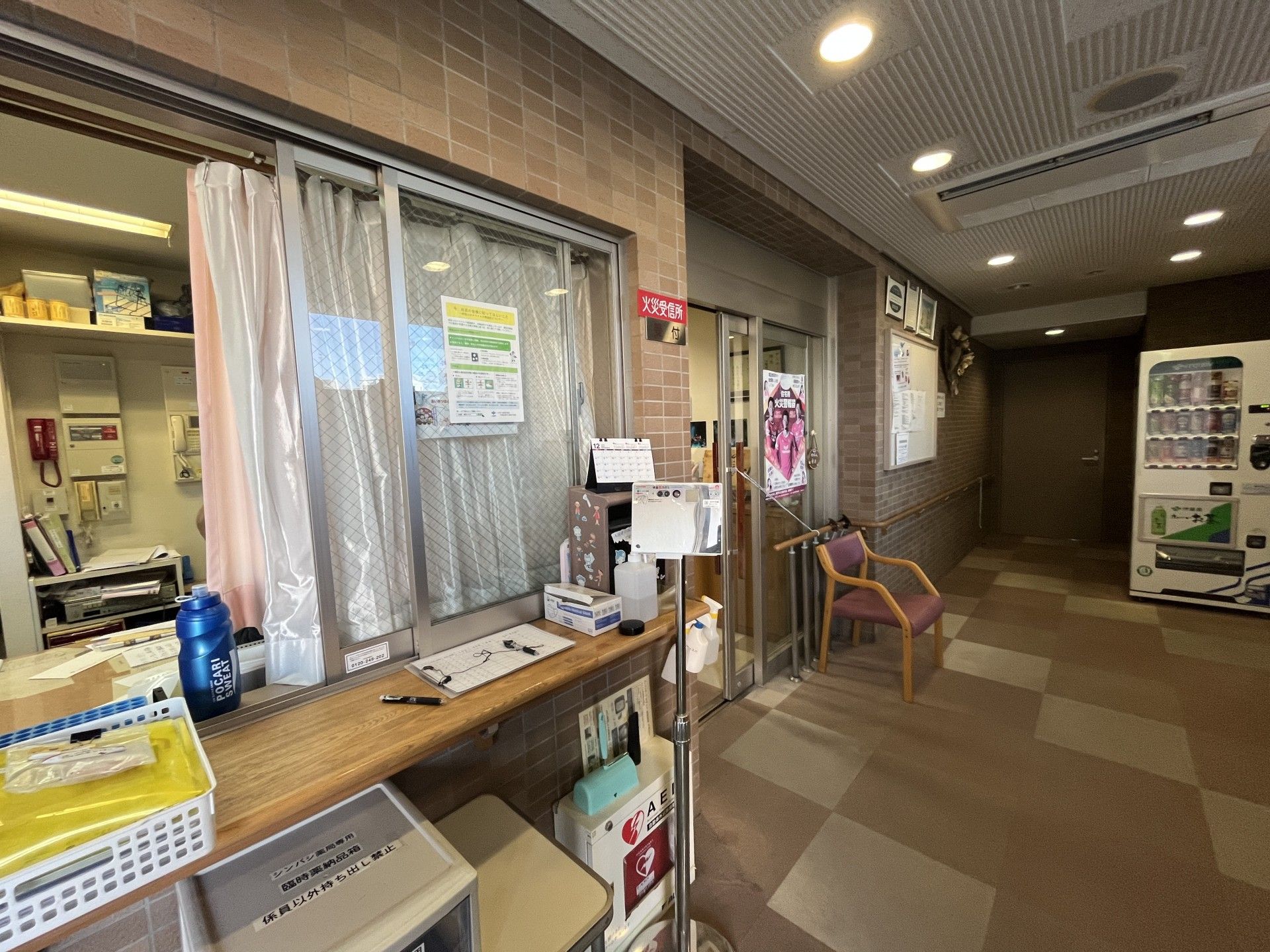 受付と廊下の様子