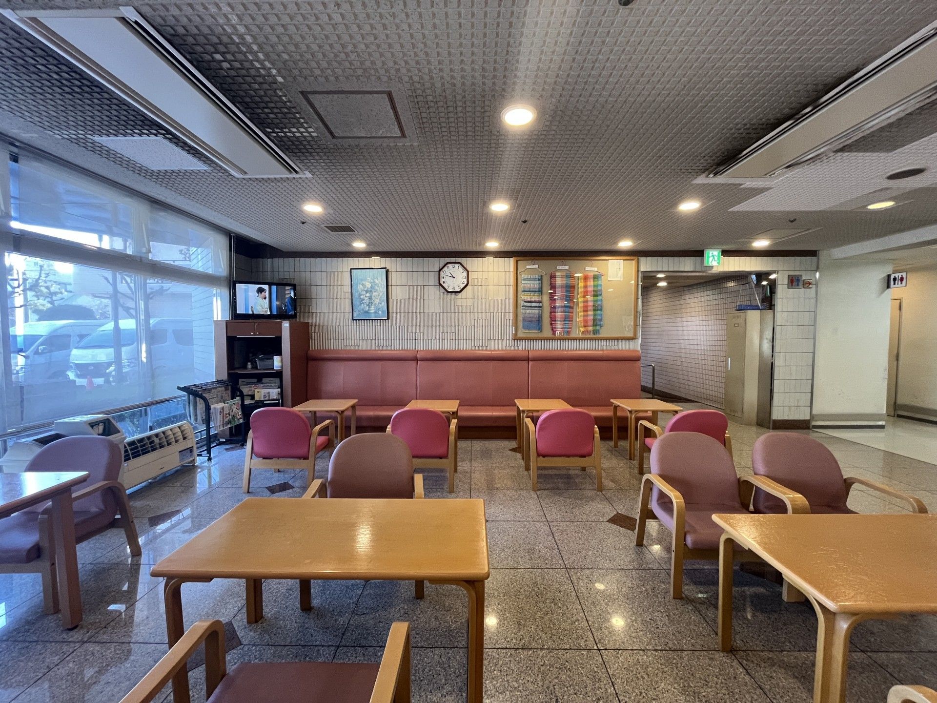 明るい共有スペース