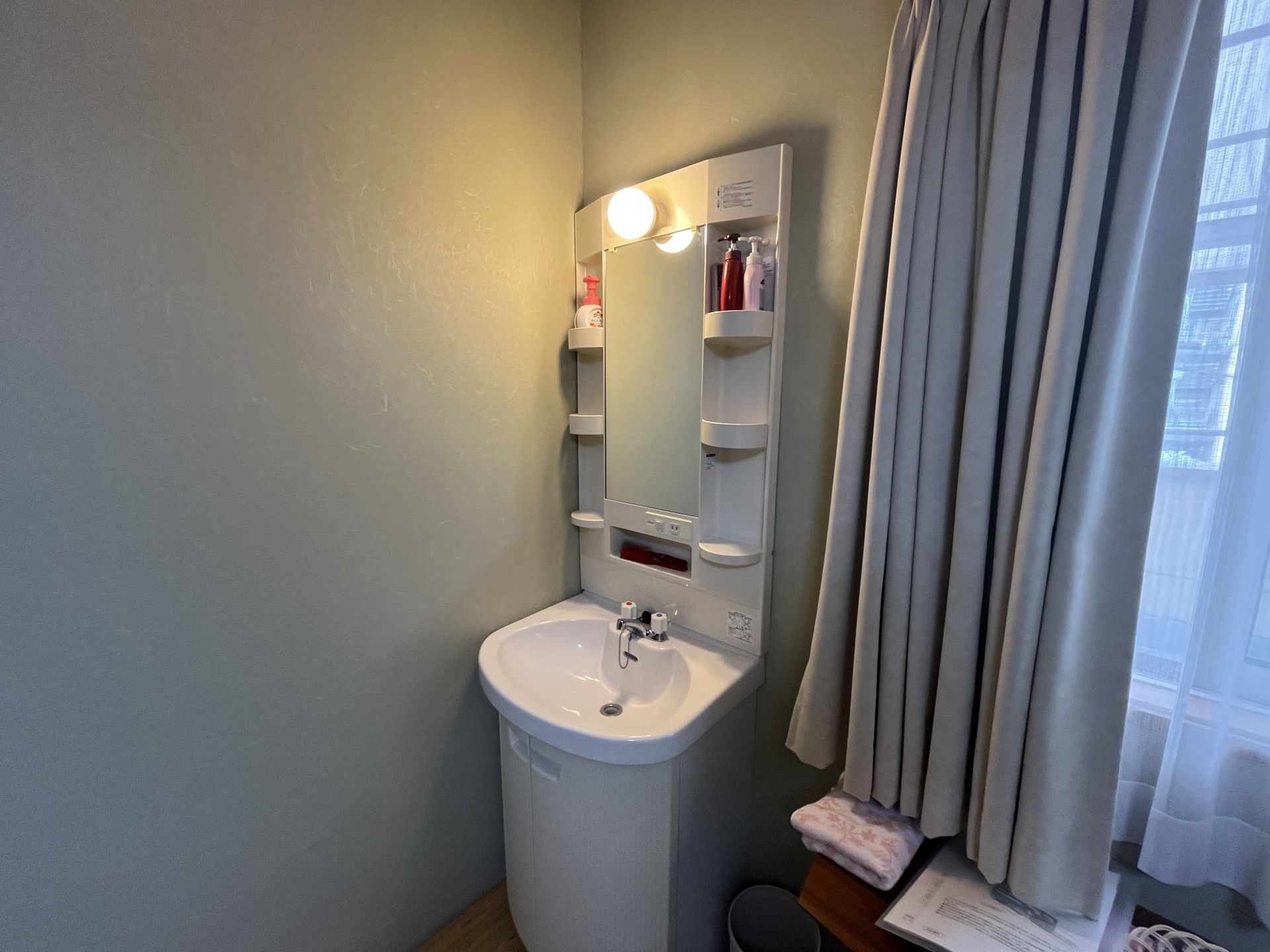 洗面台のある一角