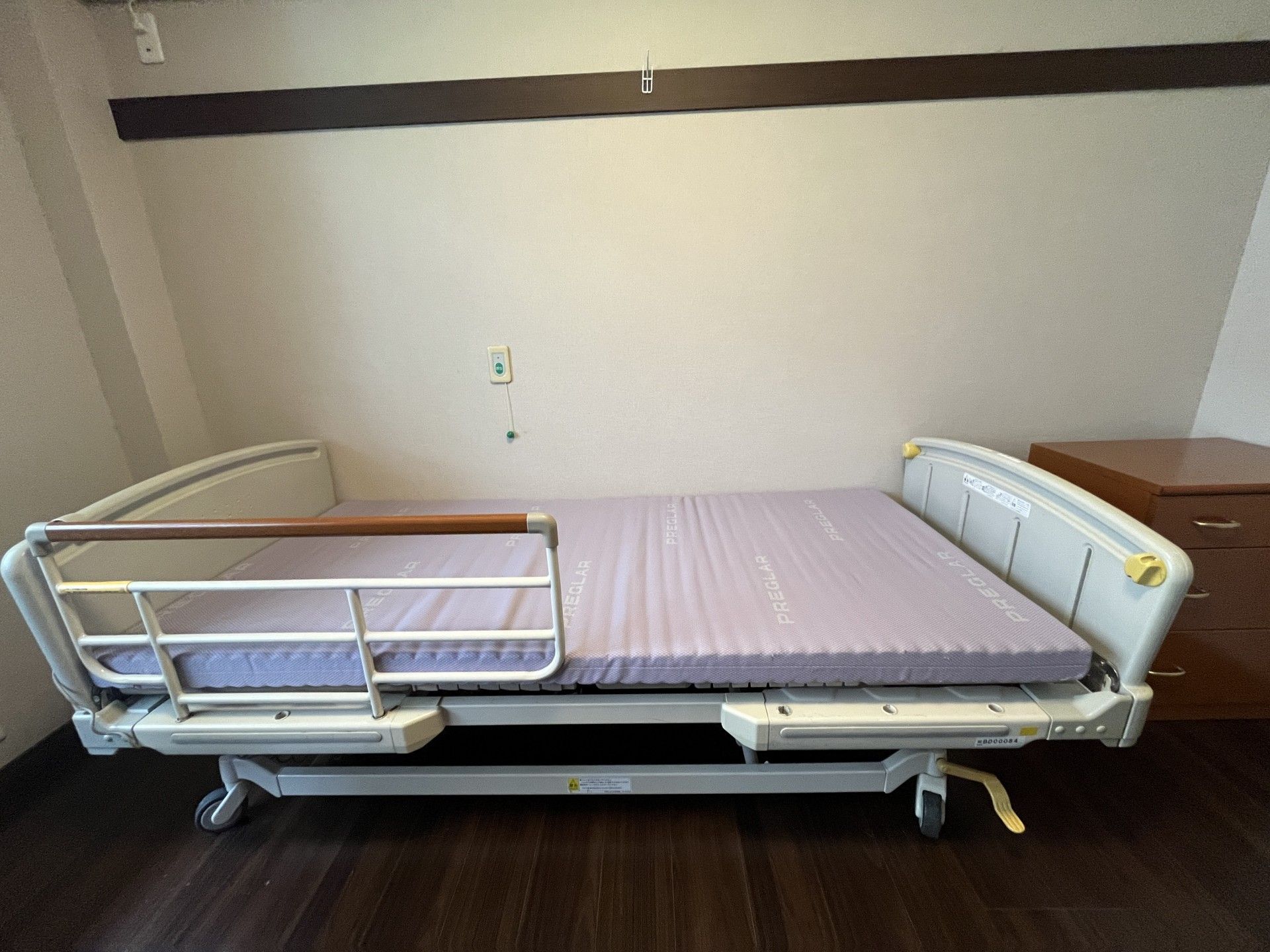 快適な個室のベッド