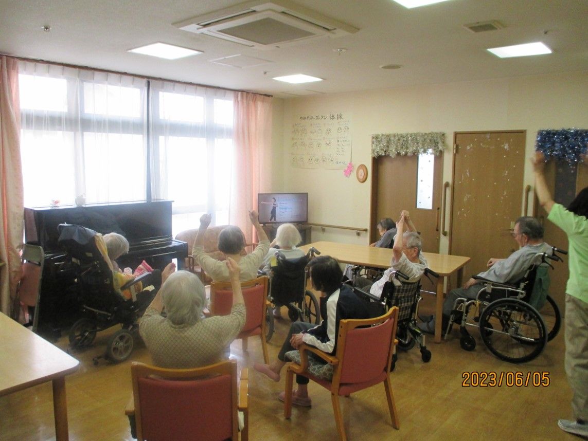 共有スペースでの憩いの時間