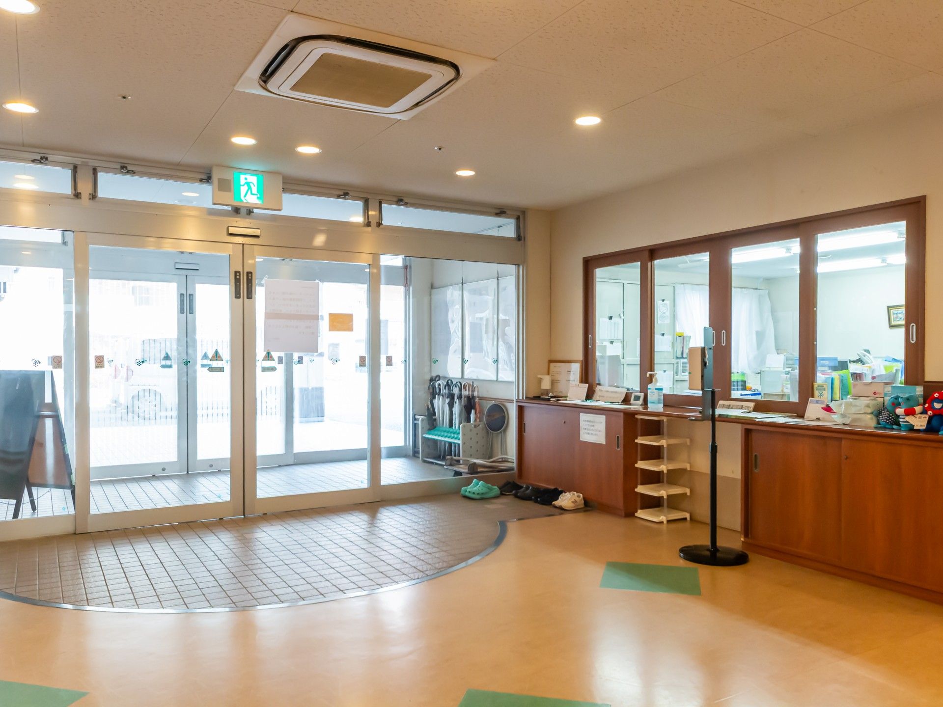 広いエントランス