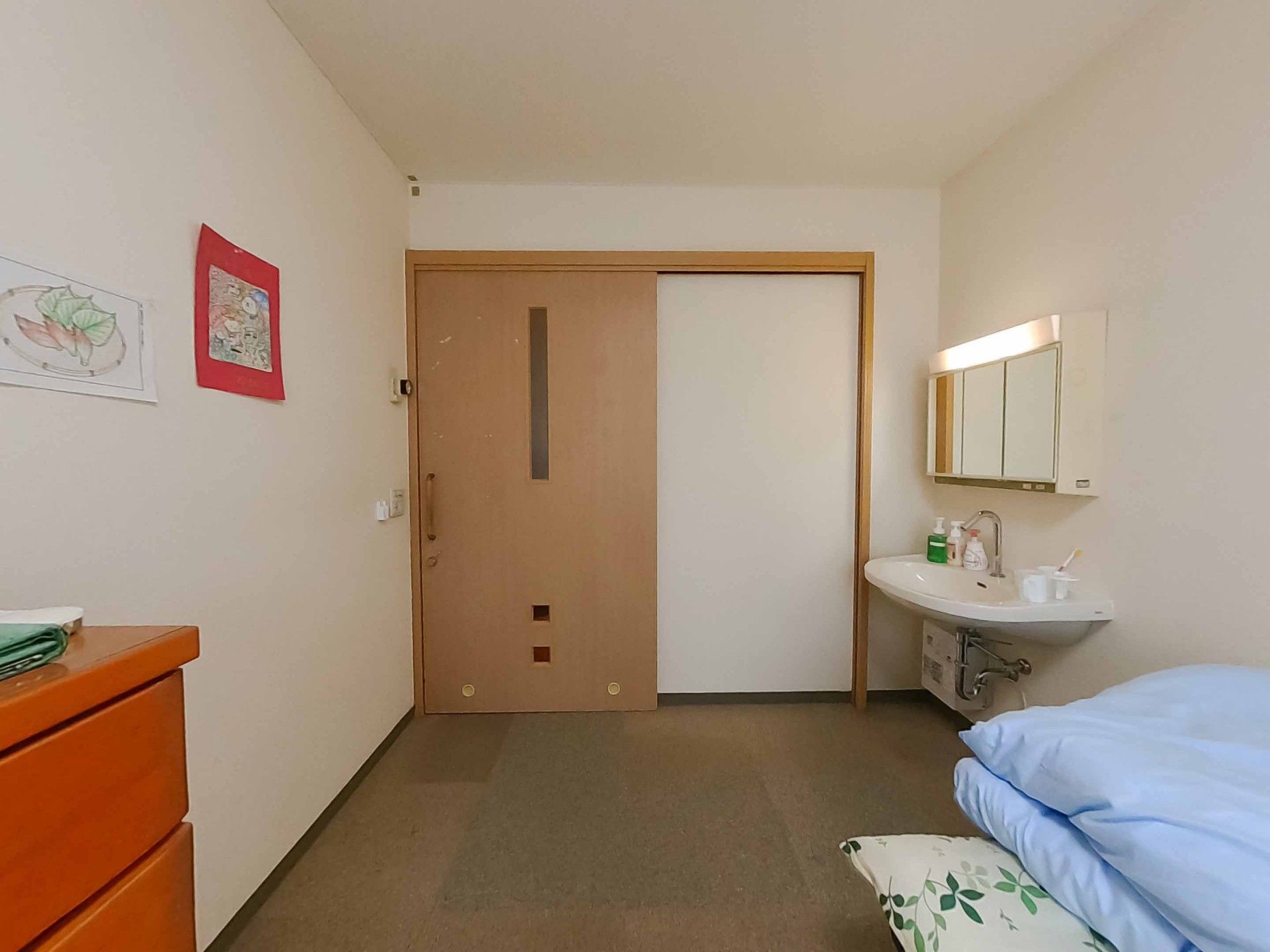落ち着いた個室の一角