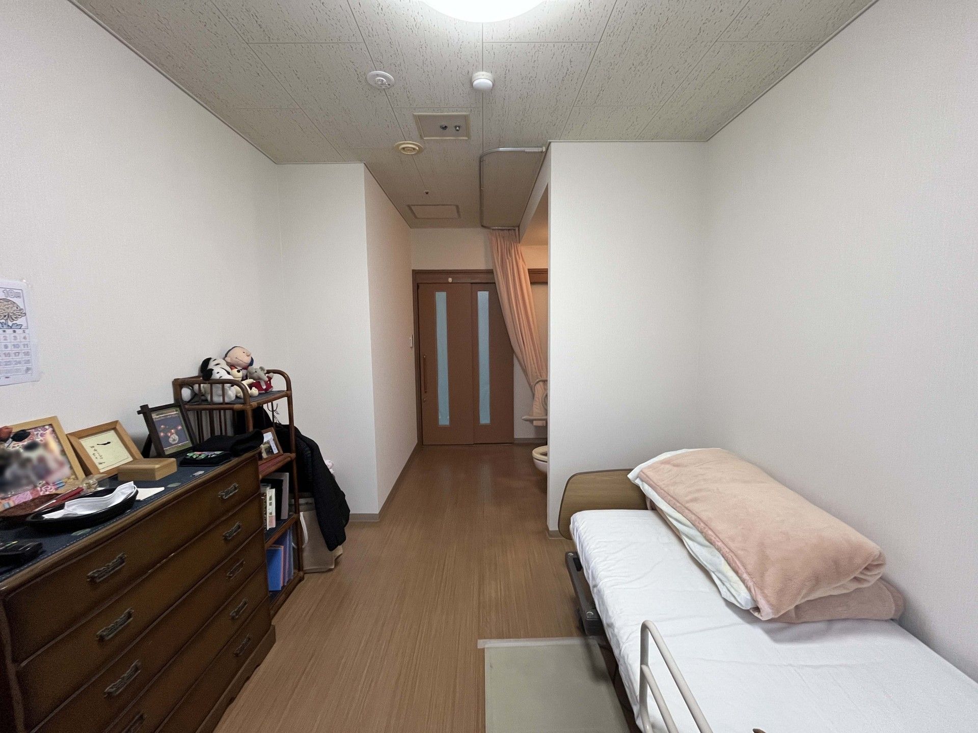 落ち着いた個室の一角