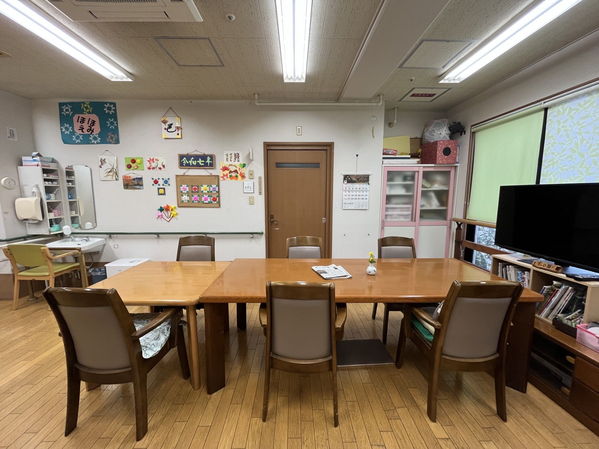 手作り作品が飾られた部屋