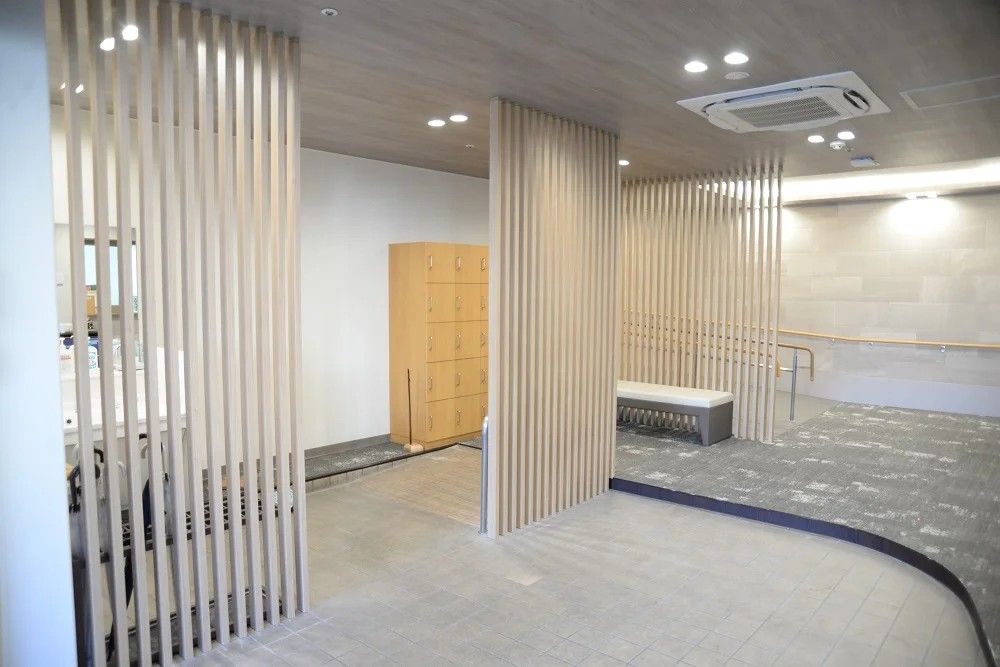 玄関に設置された靴収納