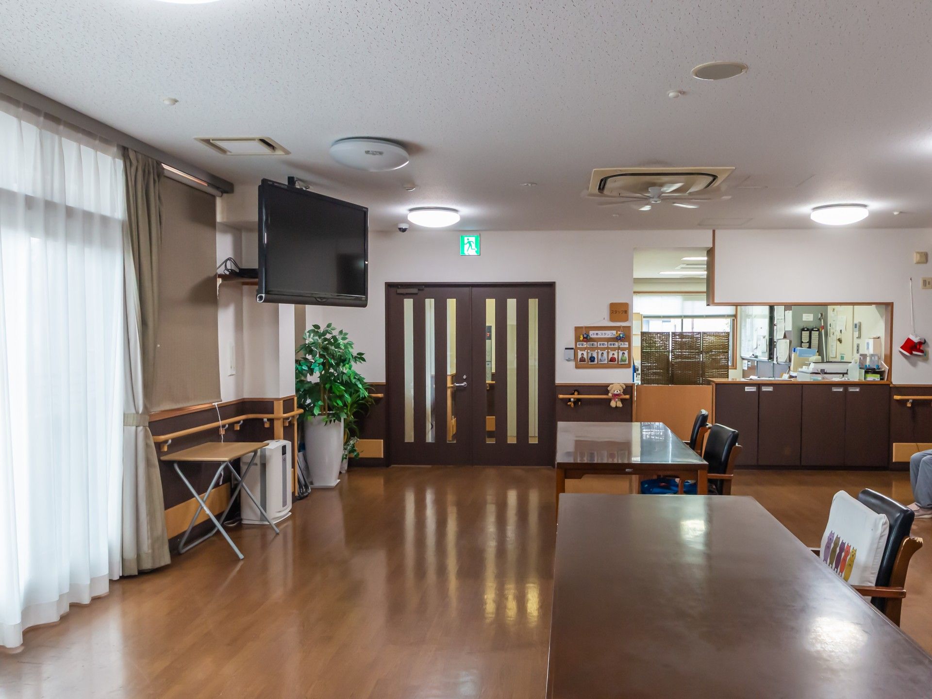 広々とした共有スペース