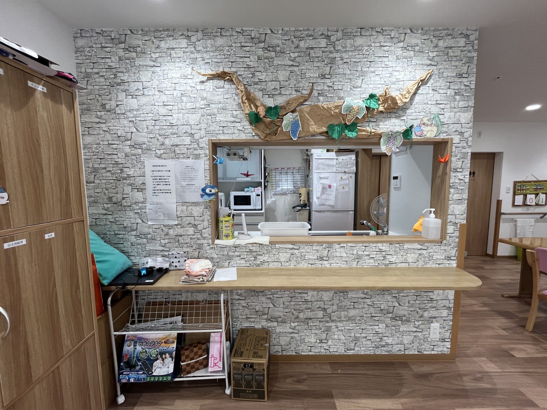 温かみのあるカウンター