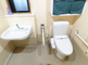 清潔感のある居室のトイレスペース