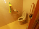 安全手すり付きのトイレ施設