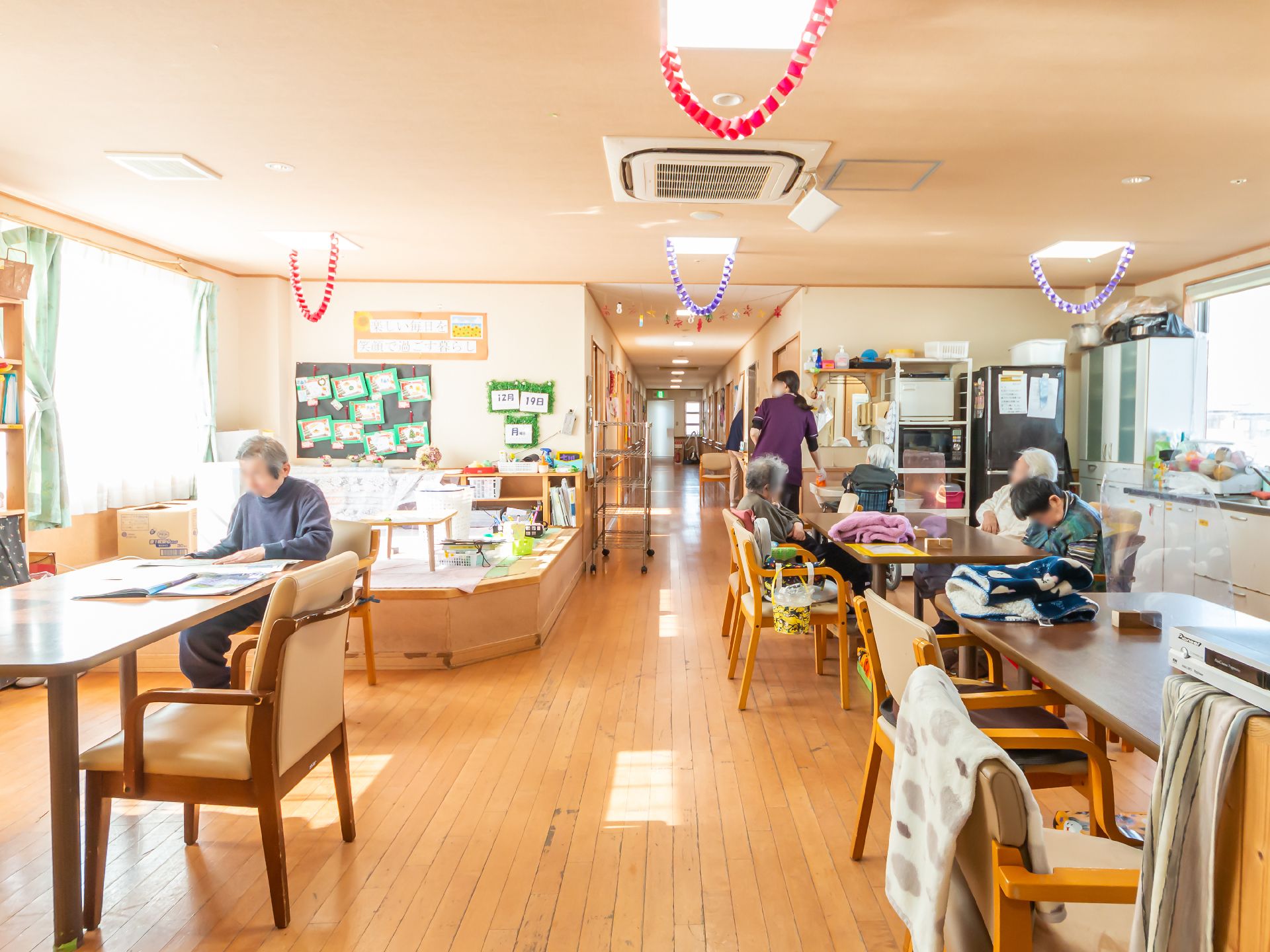 入居者がコミュニケーションをとれる共有スペース
