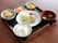 デザートがついているメニューである。食べきりやすい量になっている。栄養も考えられており、1食でバランスよく栄養を摂ることができる。
