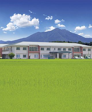 自然に囲まれた建物