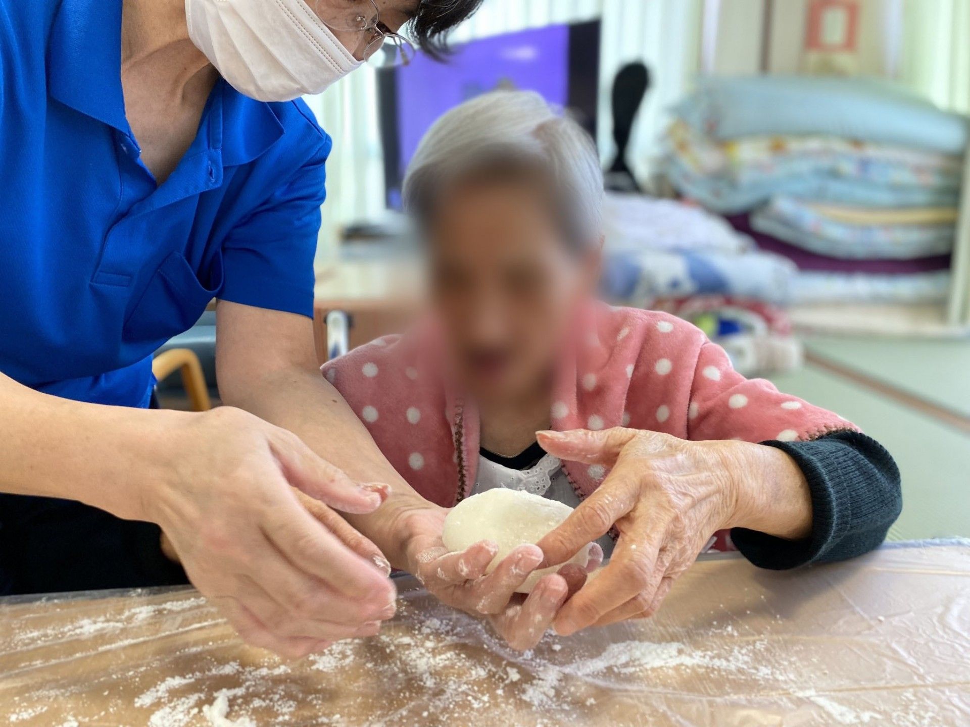 手作り体験の様子