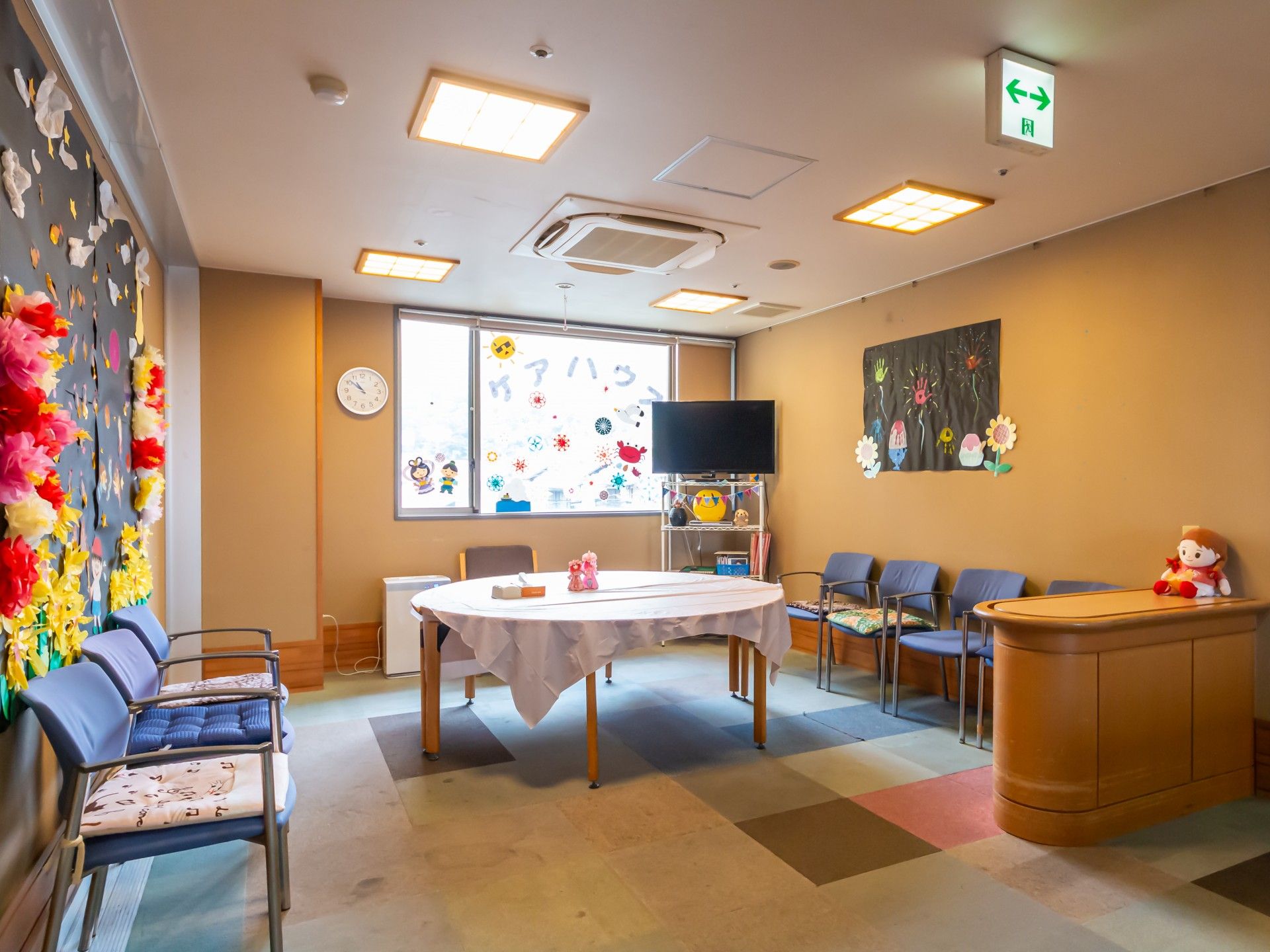 飾りが施された部屋