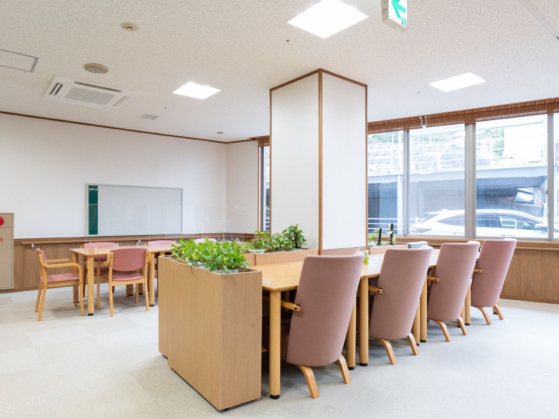 レクリエーションや機能訓練、イベントなどで使用される共有スペース