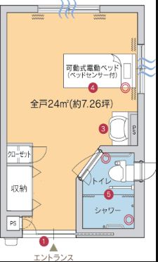 ウィルマーク香椎浜の居室の間取り図