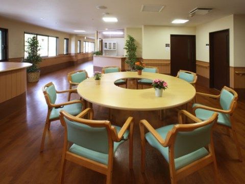 「湖郷の彩風 彦根」の共有スペース。趣味のお時間や談話したりと、気軽に使える共有スペースを設置。