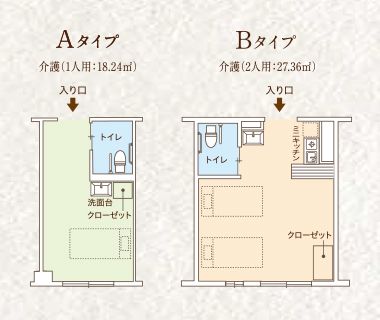 ココファン松戸五香の居室の間取り図