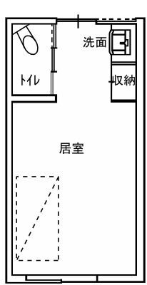 くつろぎの家ハッピー園の個室Ｂタイプの間取り図
