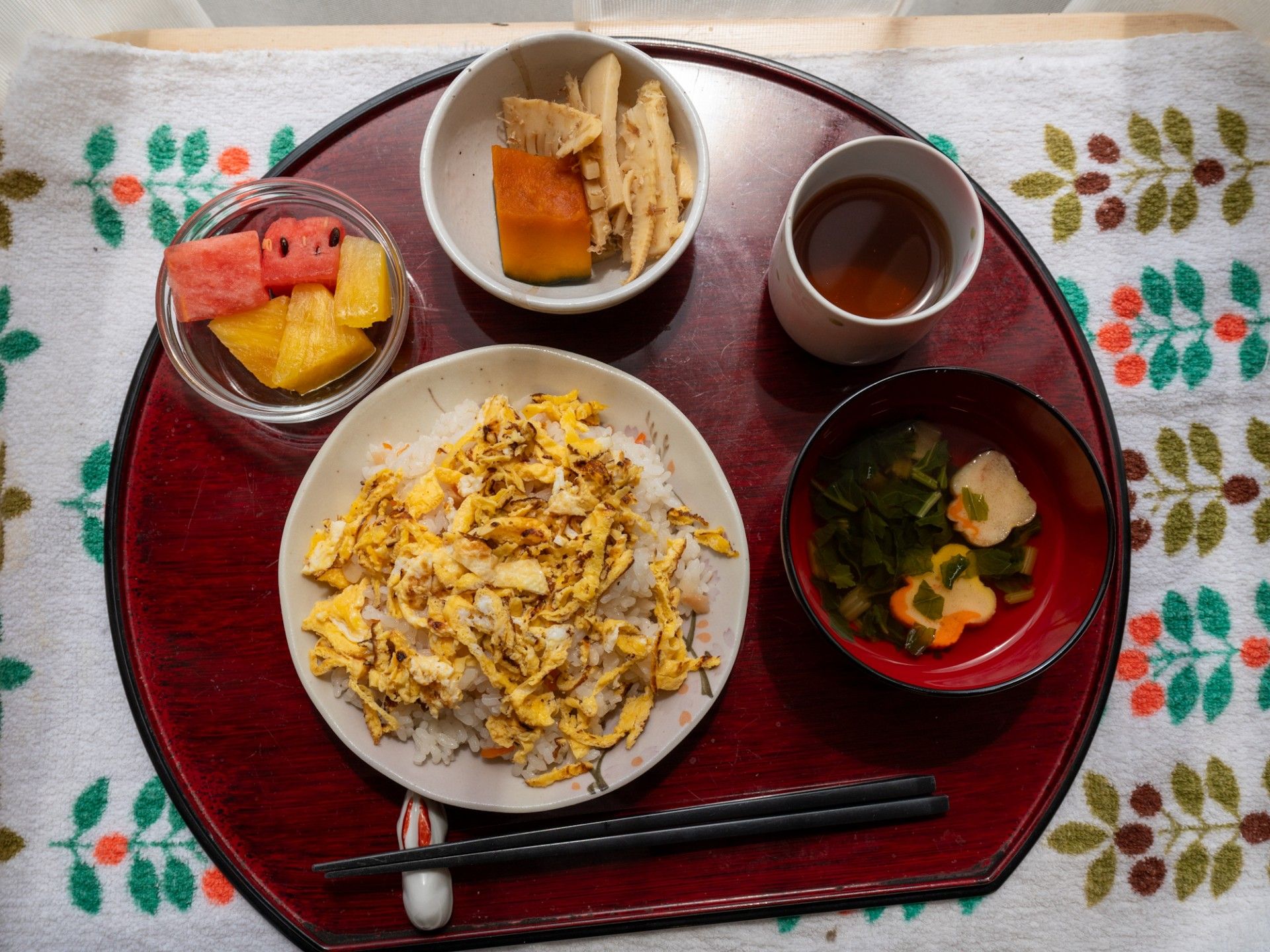 和風の手作り食事セット