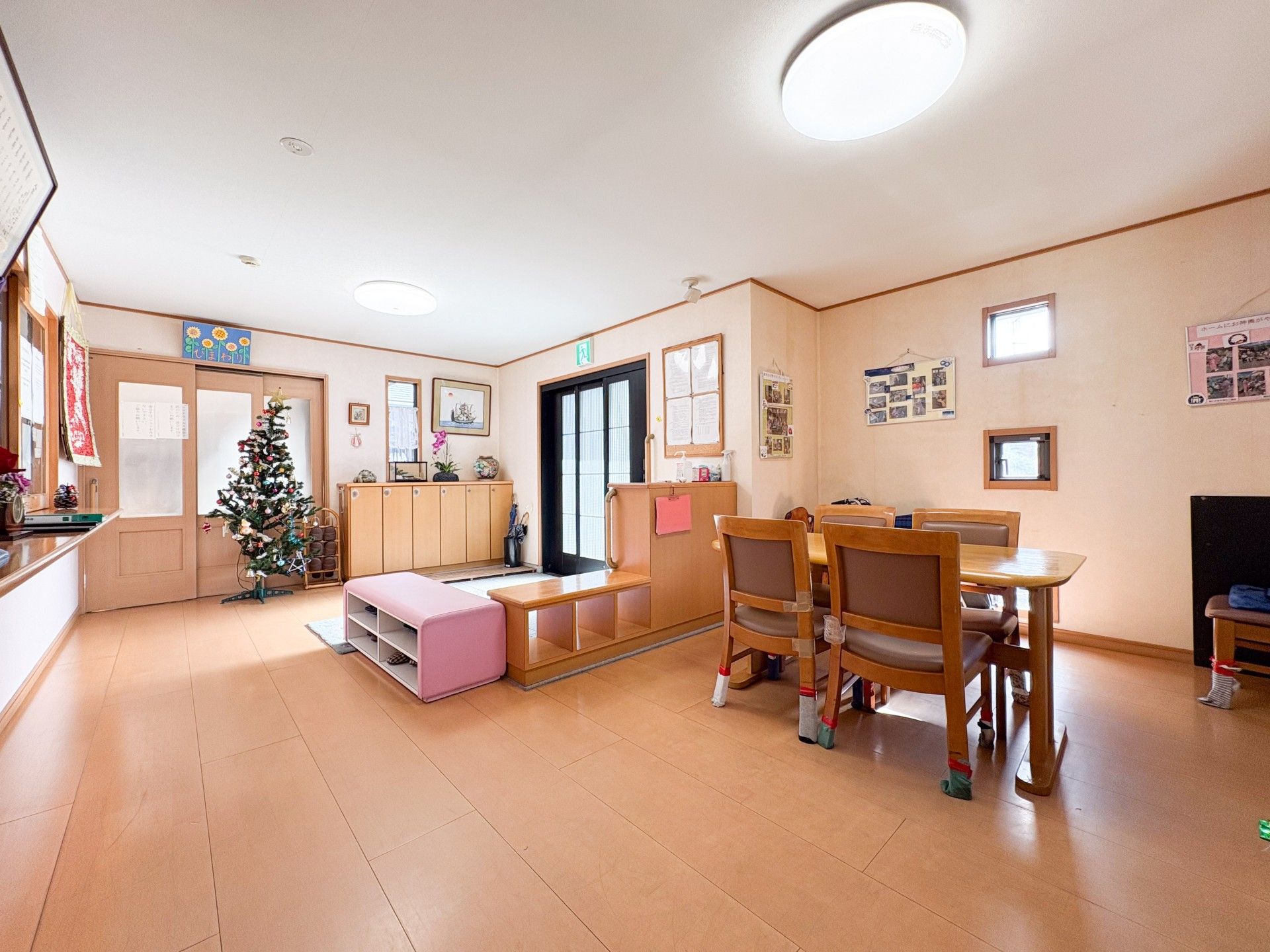 温かみのある共有スペース